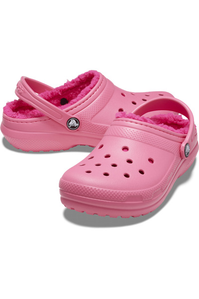 Crocs Classic Lined Clog K Kız Çocuk Pembe Terlik Kız Çocuk TERLİK 207010