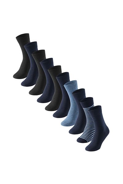 Schiesser Herren Socken - Bluebird, 10er Pack, Baumwollmix