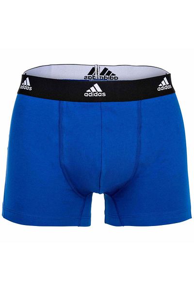 adidas Herren Boxershorts, 3er Pack - Trunks, Active Flex Cotton, Logo, einfarbig