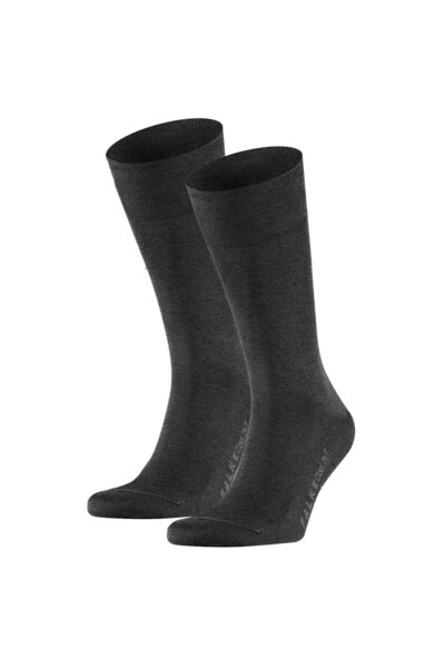 FALKE Herren Socken 2er Pack - Cool 24/7, Businessstrumpf, Kurzstrumpf, Uni #1