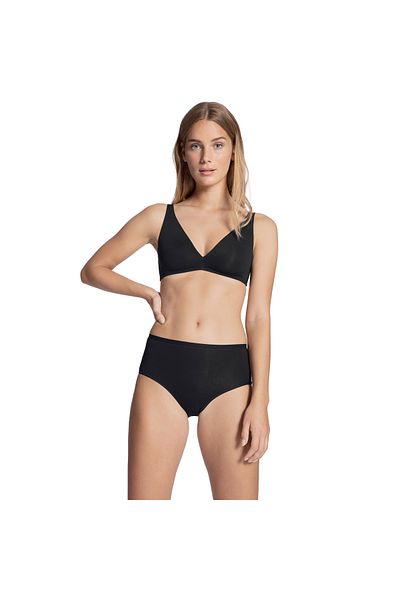 Calida Damen Slip, 2er Pack - Natural Comfort, High Waist, Natürlicher Glanz, Single Jersey