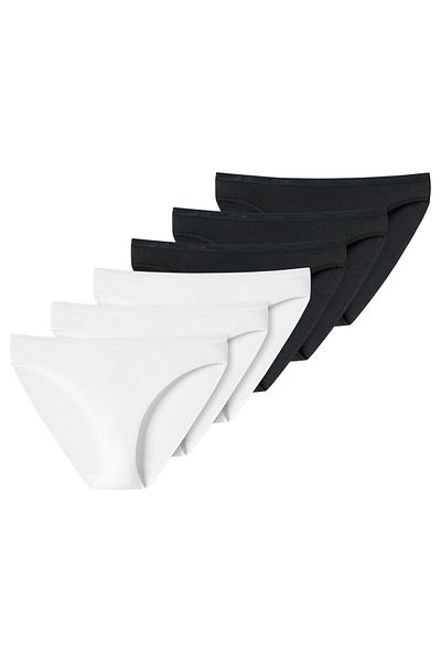 uncover by Schiesser Damen Slip - Tai, Soft Cotton, 6er Pack