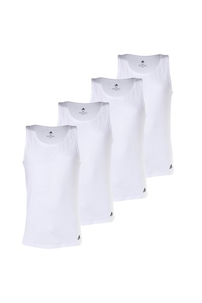 adidas Herren Tank Top, 4er Pack - Active Flex Cotton, Unterhemd, ärmellos, uni