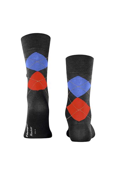 Burlington Herren Socken - Manchester, Rautenmuster, Bio-Baumwolle