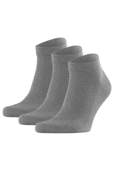 FALKE Herren Sneakersocken 3er Pack - Sensitive London, Socken, Baumwolle, Logo, einfarbig