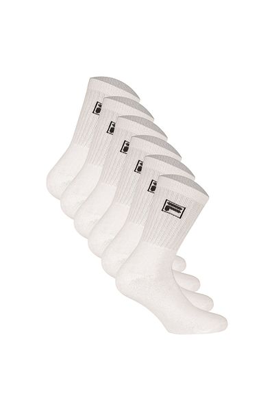 Fila 6 Paar Socken Unisex - Frottee Tennissocken, Crew Socks, Logobund, 35-46