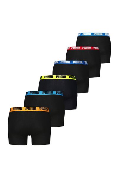 Puma Herren Boxer Shorts, 6er Pack - Basic Boxer ECOM, Cotton Stretch, Everyday