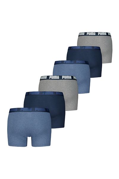 Puma Herren Boxer Shorts, 6er Pack - Basic Boxer ECOM, Cotton Stretch, Everyday