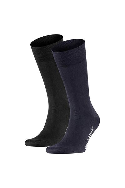 FALKE Herren Socken 2er Pack - Cool 24/7, Businessstrumpf, Kurzstrumpf, Uni #1