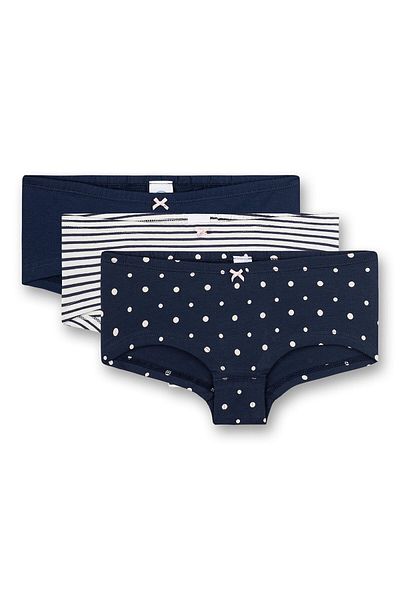 Sanetta Mädchen Cutbrief 3er Pack - Slip, Unterhose, gemustert