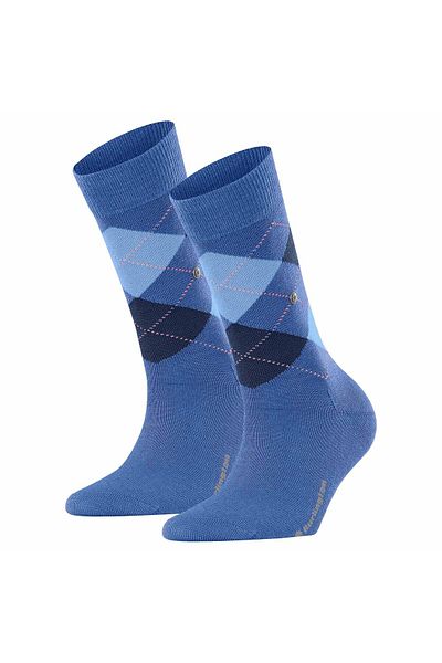 Burlington Damen Socken MARYLEBONE 2er Pack - Kurzstrumpf, Rautenmuster, Onesize