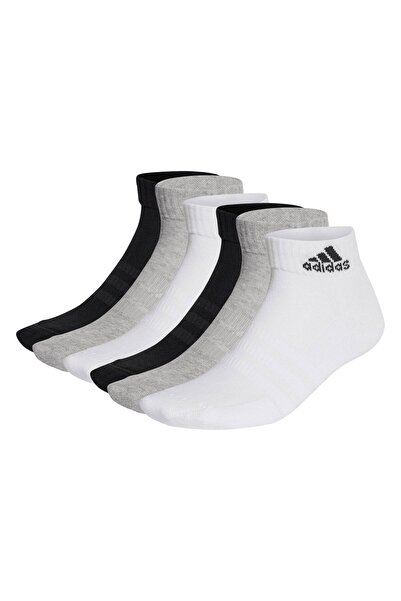 adidas Packung mit 6 Unisex-Viertelstrümpfen – gepolsterte Sportbekleidung, L...