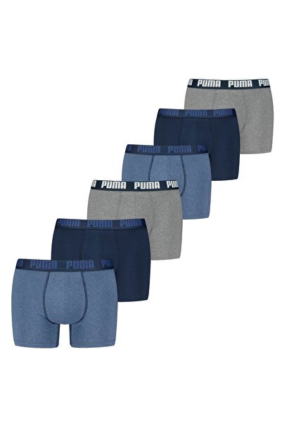 Puma Herren Boxer Shorts, 6er Pack - Basic Boxer ECOM, Cotton Stretch, Everyday