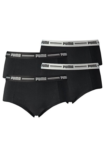 Puma Damen Mini Shorts - Iconic, Soft Cotton Modal Stretch, 4er Pack