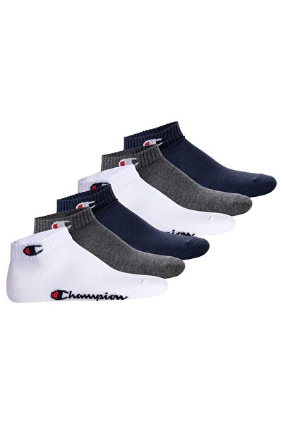 Champion Unisex-Socken, 6er-Pack – Viertelsocken, Basic, Logo