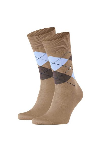 Burlington Herren Socken 2er Pack - Manchester, Rautenmuster, Bio-Baumwolle