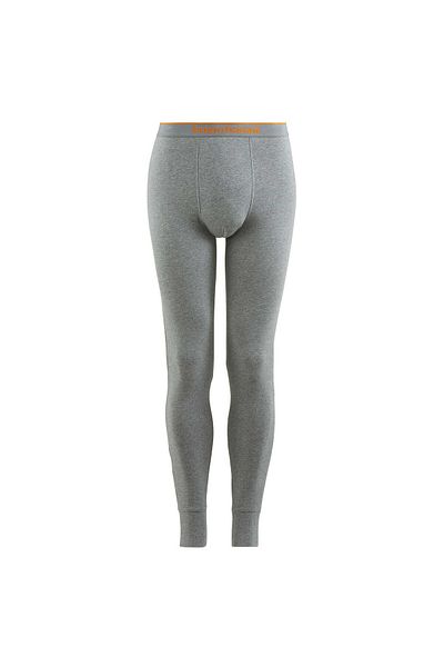 Bruno Banani Herren Lange Unterhose - Longpant Warm Up, Cotton Stretch, Logobund, einfarbig