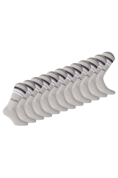 Diadora Unisex Tennissocken - 12er Pack, Logo, Streifen