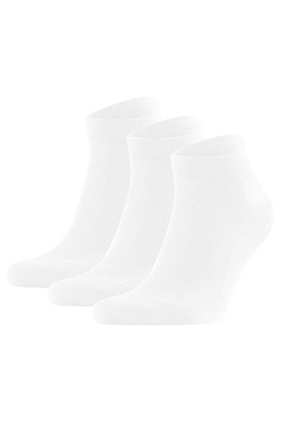 FALKE Herren Sneakersocken 3er Pack - Sensitive London, Socken, Baumwolle, Logo, einfarbig