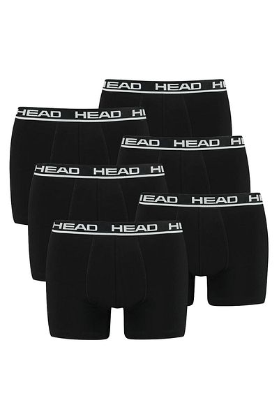 Head Herren Boxershort, 6er Pack - Basic, Baumwoll Stretch, einfarbig