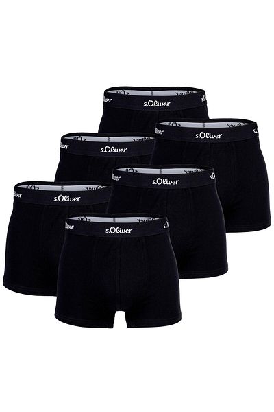 s.Oliver Herren Boxershorts, 6er Pack - Boxerbrief, Baumwoll-Stretch