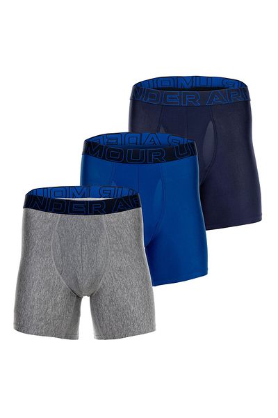 Under Armour Herren Boxershorts, 3er Pack - Performance Tech Boxer Briefs, Stretch, einfarbig