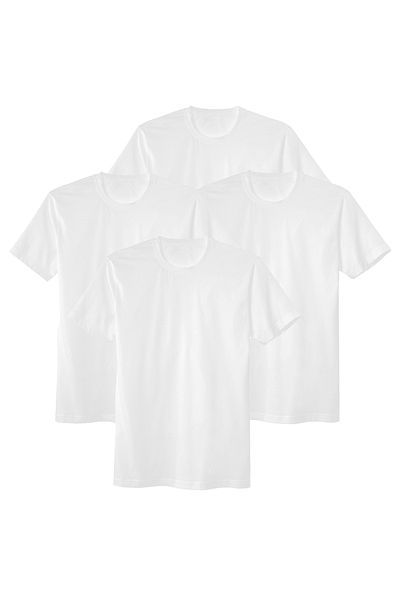 Calida Herren T-Shirt, 4er Pack - Natural Benefit, Rundhals-Ausschnitt, 100% Baumwolle