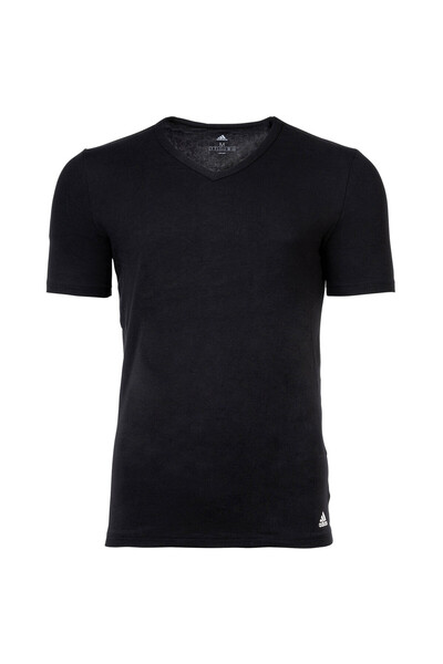 adidas Herren T-Shirt, 6er Pack - Active Flex Cotton, V-Ausschnitt, uni