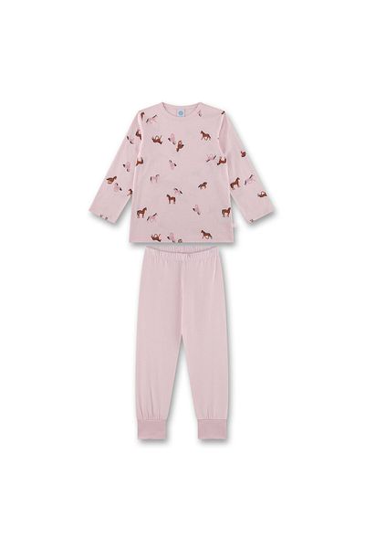 Sanetta Mädchen Schlafanzug - lang, Kids, Pyjama, Baumwolle, Motiv