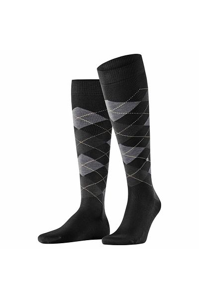 Burlington Herren Kniestrümpfe - MANCHESTER, Raute, One Size