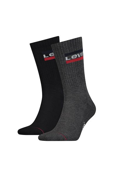 Levi's LEVI´S Unisex 6er Pack Sportsocken - Regular Cut SPRTWR, Logo, einfarbig
