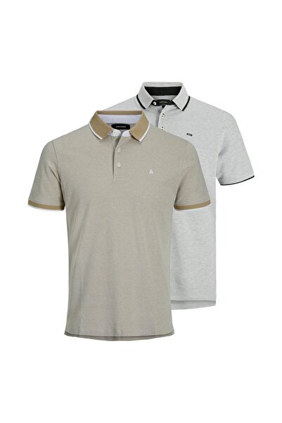 Jack & Jones JACK&JONES Herren Poloshirts, 2er Pack - JJEPAULOS POLO 2PK, Kur...