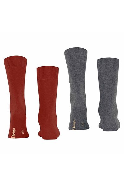Burlington Herren Socken Everyday 2er Pack - Baumwolle, Uni,  Onesize, 40-46