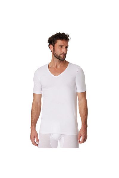 Schiesser Herren T-Shirt 4er Pack - Serie "95/5", V-Ausschnitt, S-4XL