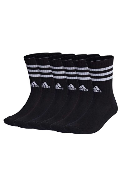 adidas Unisex Socken, 6er Pack - 3-Streifen Cushioned Crew, Logo, Streifen, g...