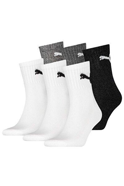 Puma Unisex Sportsocken, 6 Paar - Short Crew Socks, Tennissocken, einfarbig