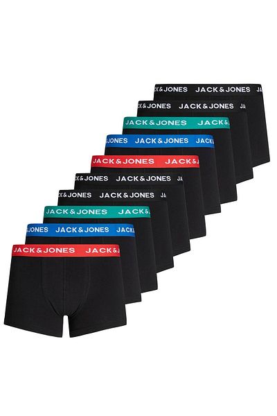 Jack & Jones JACK&JONES Herren Boxer Shorts, 10er Pack - JACHUEY TRUNKS, Baumwoll-Stretch