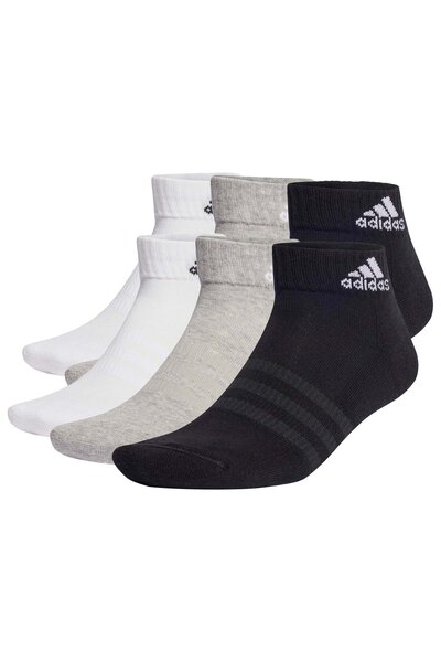 adidas Unisex Quarter Socken, 6er Pack - Cushioned Sportswear Ankle, Logo, ge...