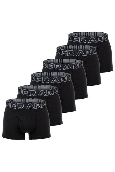 Under Armour Herren Boxershorts, 6er Pack - Performance Cotton Trunks, Stretch, Baumwollmischung, ei