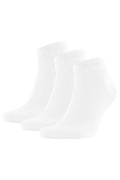 FALKE Herren Sneakersocken 3er Pack - Sensitive London, Socken, Baumwolle, Logo, einfarbig