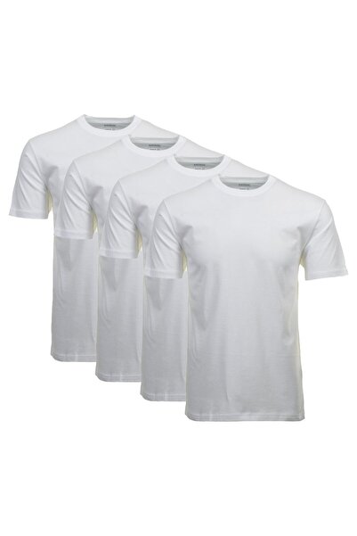 Ragman Herren T-Shirt 4er Pack - 1/2 Arm, Unterhemd, Rundhals