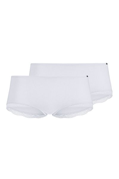 Skiny Damen Hipster, 2er Pack - Pant DP, Classic Cotton, Spitze, Baumwoll-Stretch
