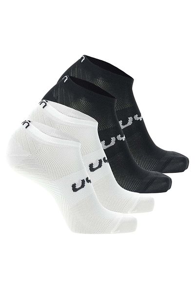UYN Unisex Sneaker Socken, 4er Pack - Essentials Sneaker Socken, Logo, einfarbig