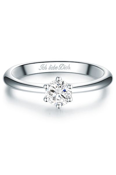 Trilani Silberring Ring Sterling Silber Zirkonia Weiß
