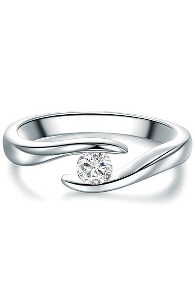 Trilani Silberring Ring Sterling Silber Zirkonia weiß