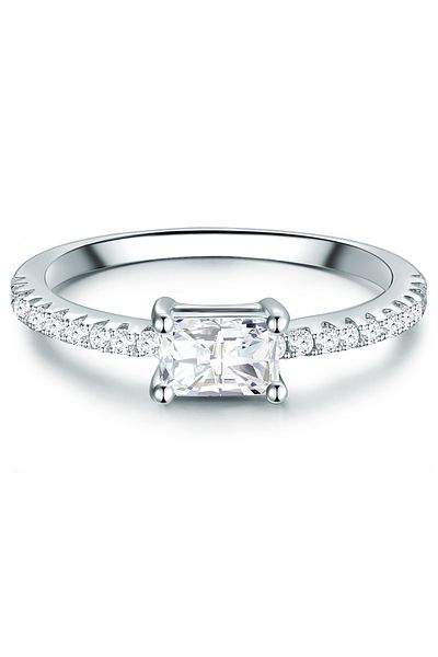 Trilani Silberring Ring Sterling Silber Zirkonia weiß