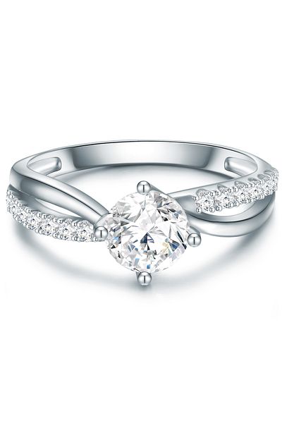 Trilani Silberring Ring Sterling Silber Zirkonia weiß
