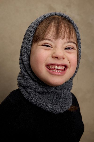 Fahhar Kids Anthracite Knitted Children's Balaclava Beanie