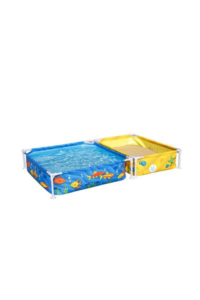 BESTWAY ® 7' x 48" x 12"/2.13m x 1.22m x 30.5cm My First Frame Pool And Sandpit