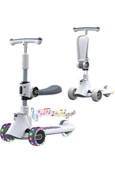 Yelajoy Kick Scooter, With 3 Adjustment Levels Handlebar, Aluminum Alloy, Bearing Capacity 150kg